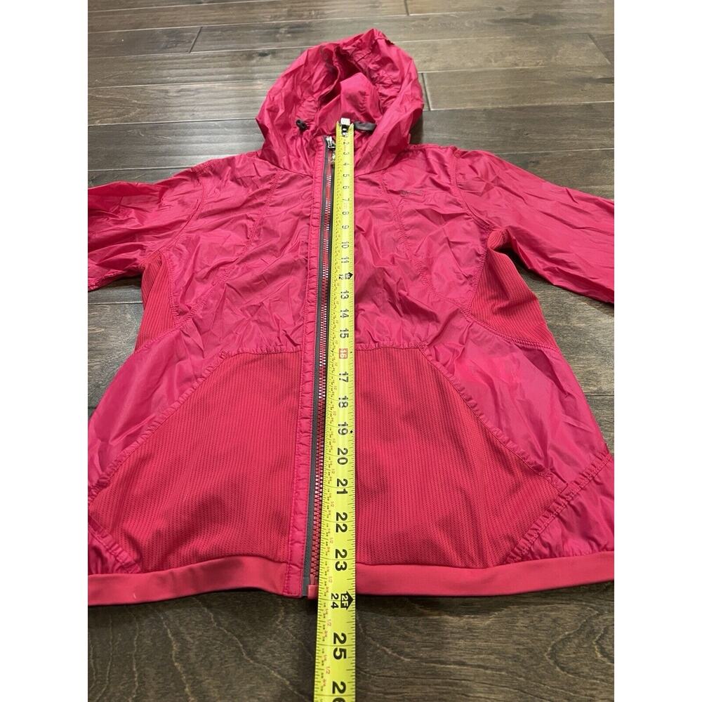 Lole Womens Pink Full Zip Hooded Water Repellent Raincoat Jacket Size XS 2-4 - Picture 9 of 10
